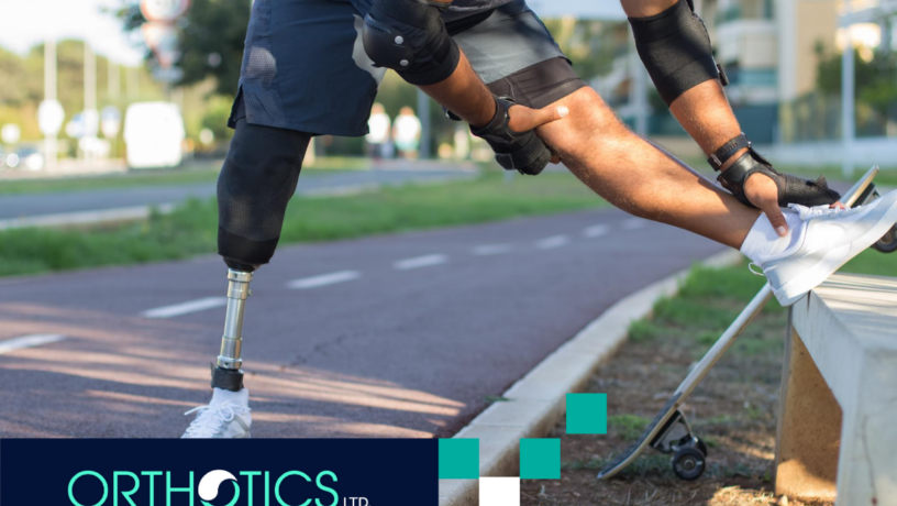 Insurance Coverage for Prosthetics - Featured Sportsman with prosthetic leg getting ready for training