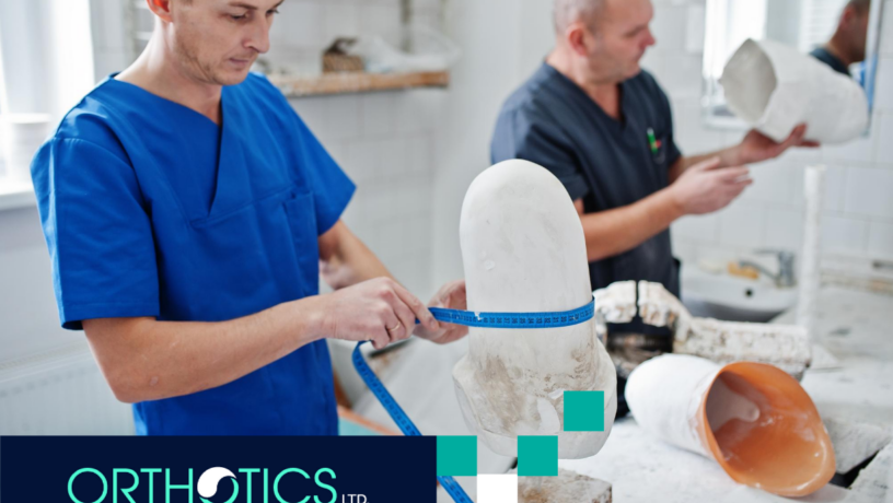 Prosthetic Provider Near You - Featured Two prosthetist workers making prosthetic leg while working in laboratory