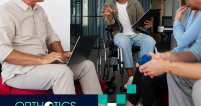 An amputee support group having a meeting