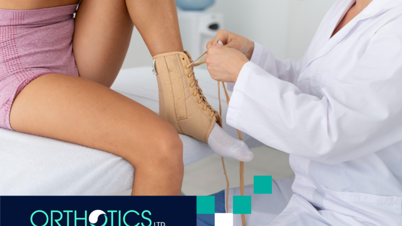 Custom Orthotics for Children - featured A medical practitioner helping a kid fit a pediatric orthotics