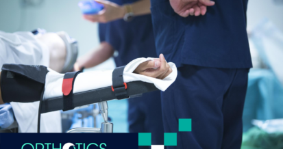 A patient lying on a hospital bed with doctors surrounding him